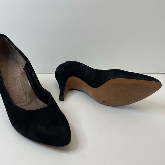 Black| Suede| Leather| Heel| Size 8 - Picture 9 of 10